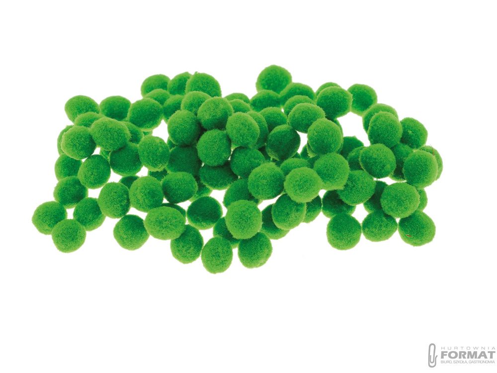 Pompony Brewis POM18 Zielone 10 mm 100 sztuk 1