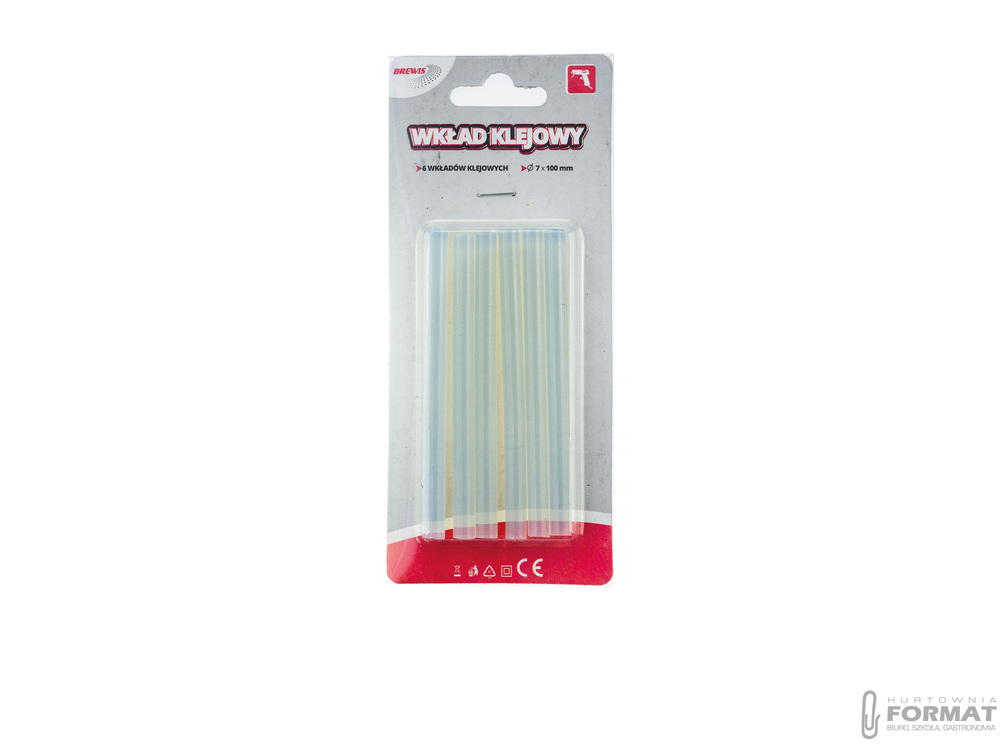 Wkład klejowy Brewis bezbarwny 7x100 mm 6 szt. 1