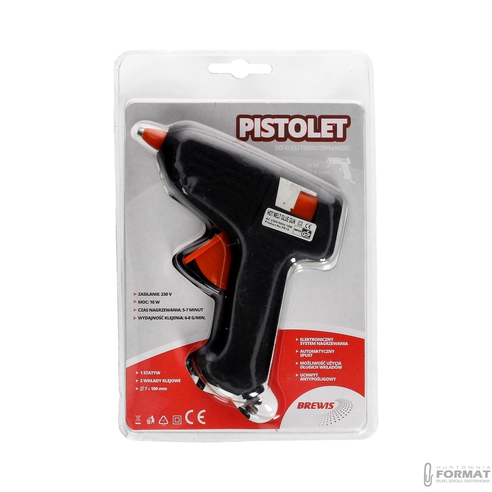 Pistolet do kleju PK10 moc 10W 1