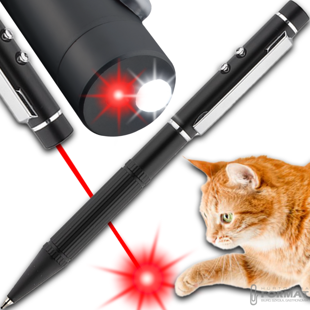 DŁUGOPIS WSKAŹNIK LASEROWY CZERWONY POINTER LATARKA 3w1 DALEKI ZASIĘG 1