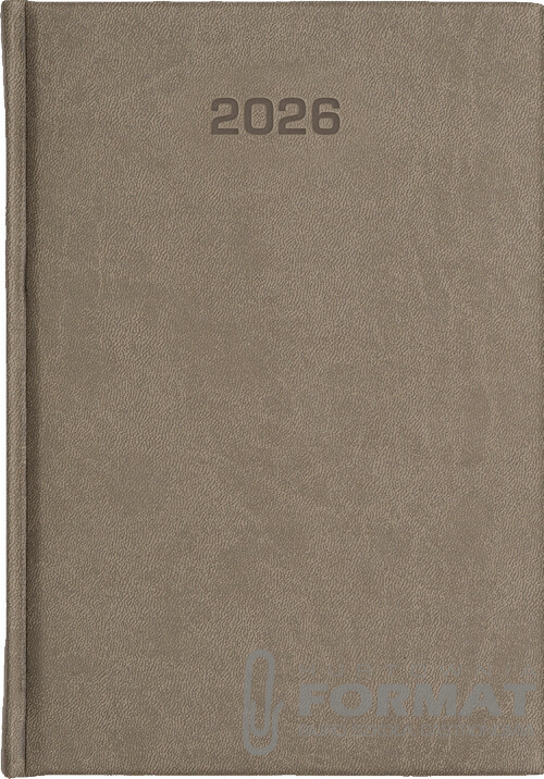 Kalendarz ECO 2026 dzienny A5 Vivella szary 1