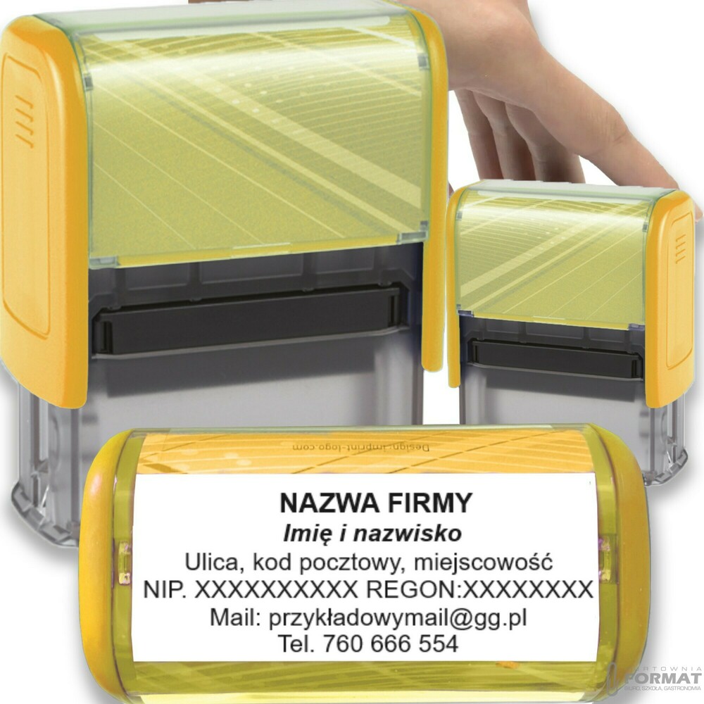 PIECZĄTKA TRODAT 8913 DO 8 LINII FIRMOWA IMIENNA BIUROWA PROJEKT + GUMKA 1
