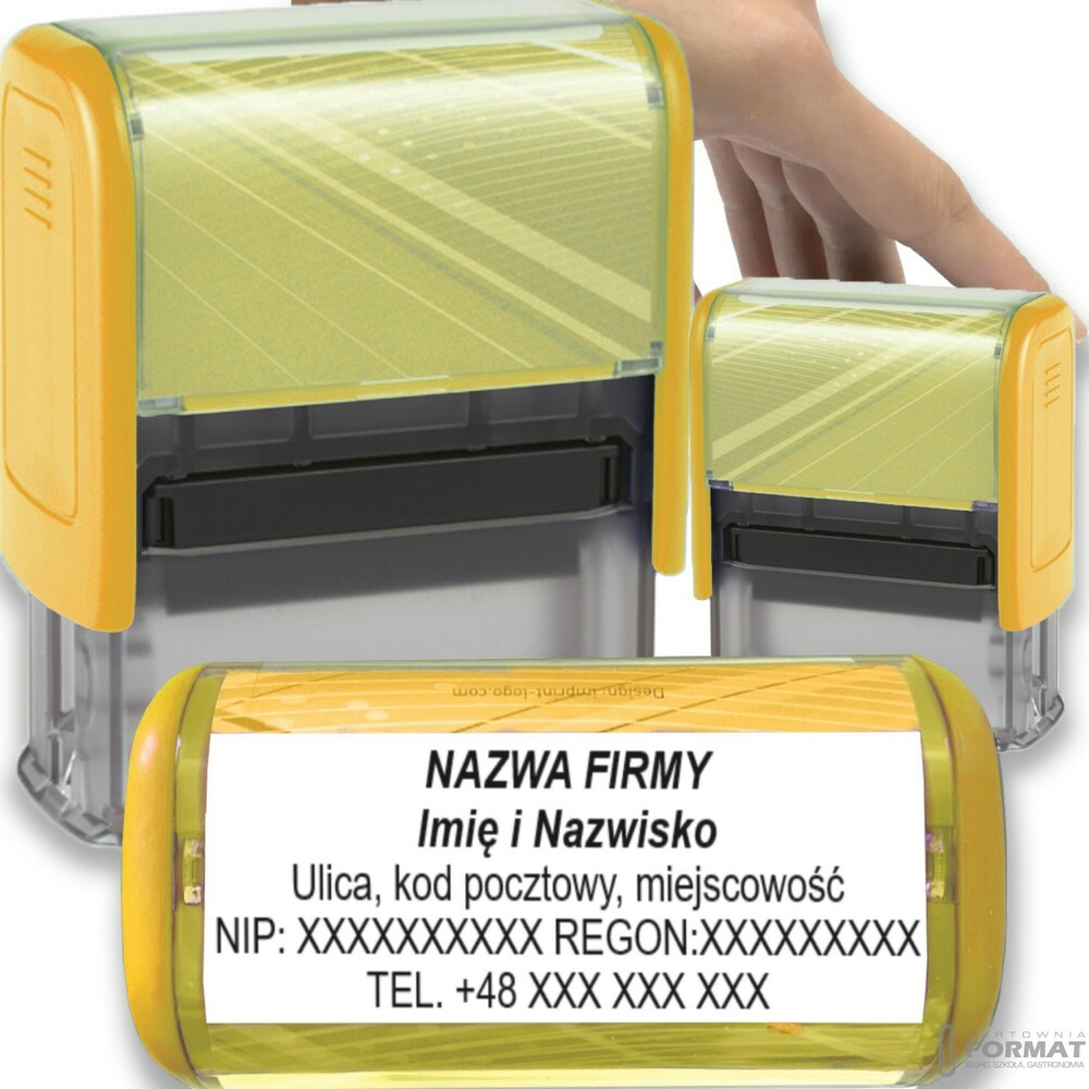PIECZĄTKA TRODAT 8912 DO 6 LINII FIRMOWA IMIENNA BIUROWA PROJEKT + GUMKA 1