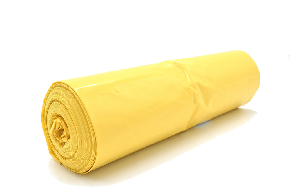 WORKI NA ŚMIECI LDPE 120L A25 ŻÓŁTE 1
