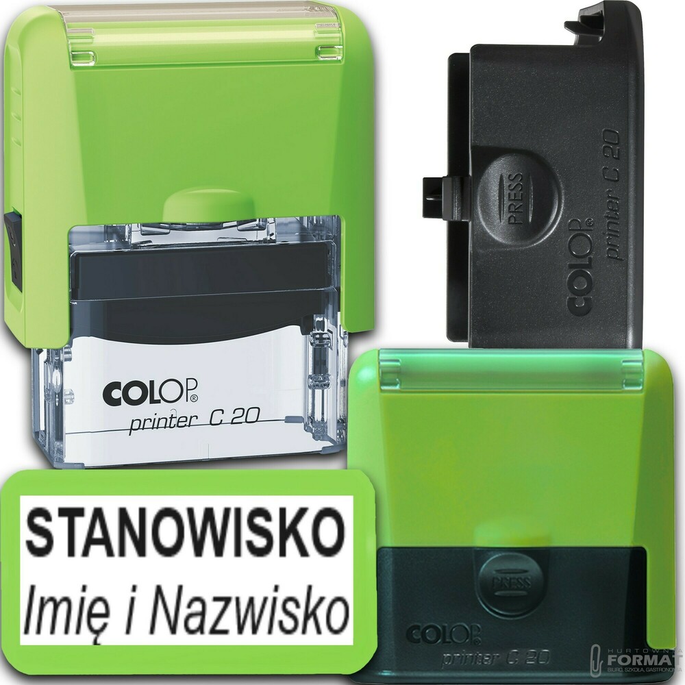 COLOP C20 Pieczątka do 4 wersów FIRMOWA LEKARSKA IMIENNA BIUROWA - kolory 1