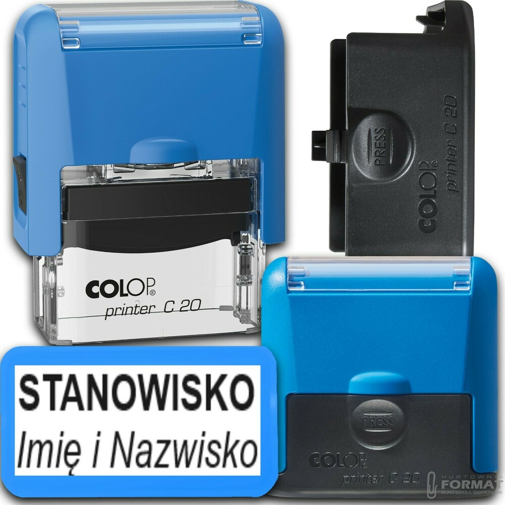 COLOP C20 Pieczątka do 4 wersów FIRMOWA LEKARSKA IMIENNA BIUROWA - kolory 1