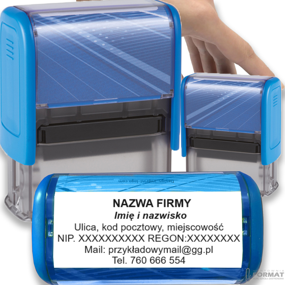PIECZĄTKA TRODAT 8913 DO 8 LINII FIRMOWA IMIENNA BIUROWA PROJEKT + GUMKA 1