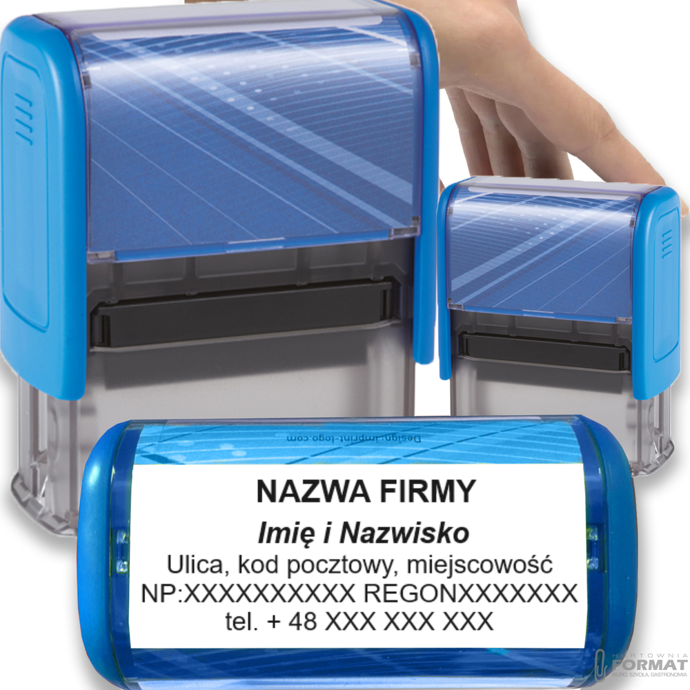 PIECZĄTKA TRODAT 8912 DO 6 LINII FIRMOWA IMIENNA BIUROWA PROJEKT + GUMKA 1