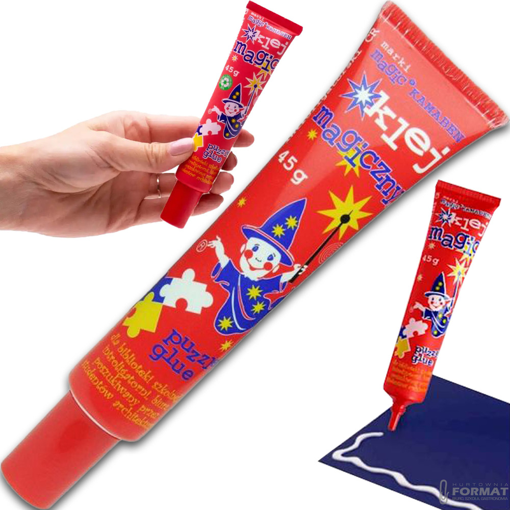 KLEJ MAGIC Z APLIKATOREM 45G PLASTIKOWA TUBA ORYGINAŁ SUPERMOCNY 1