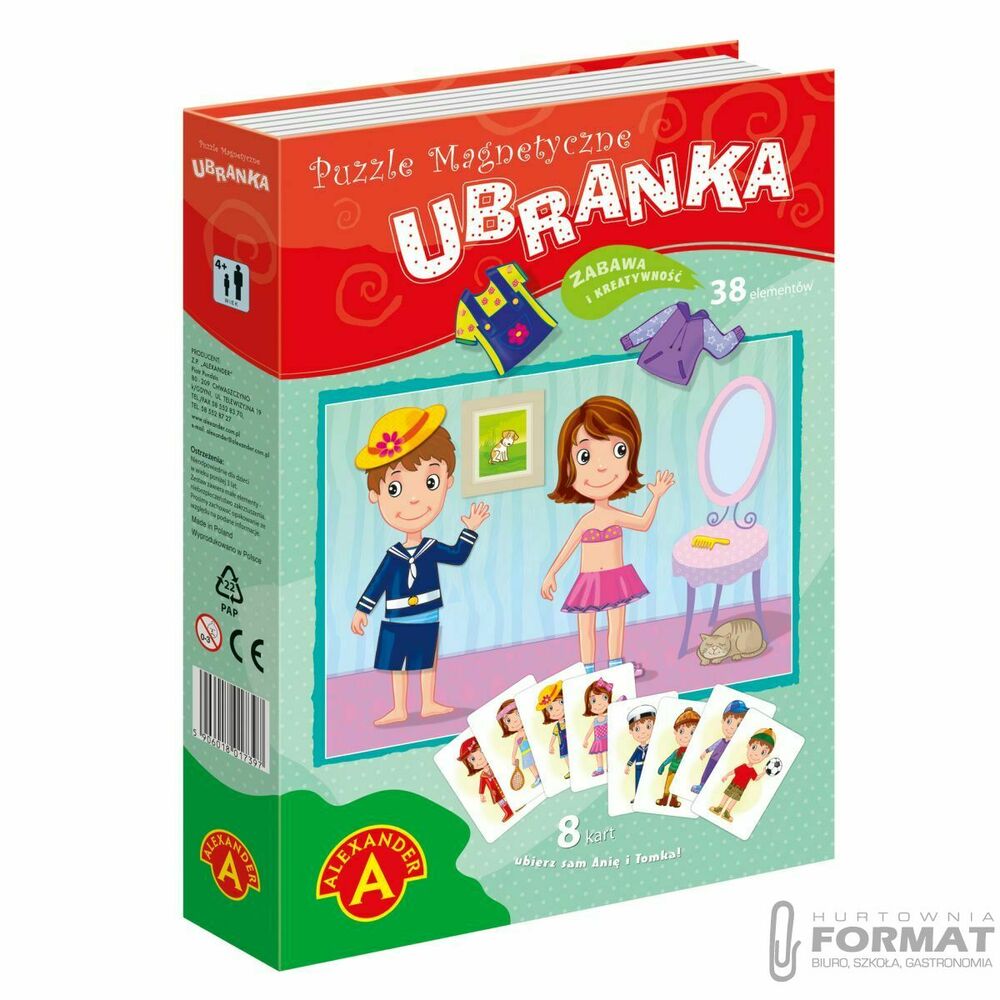 PUZZLE MAGNETYCZNE, UKŁADANKA - UBRANKA 1