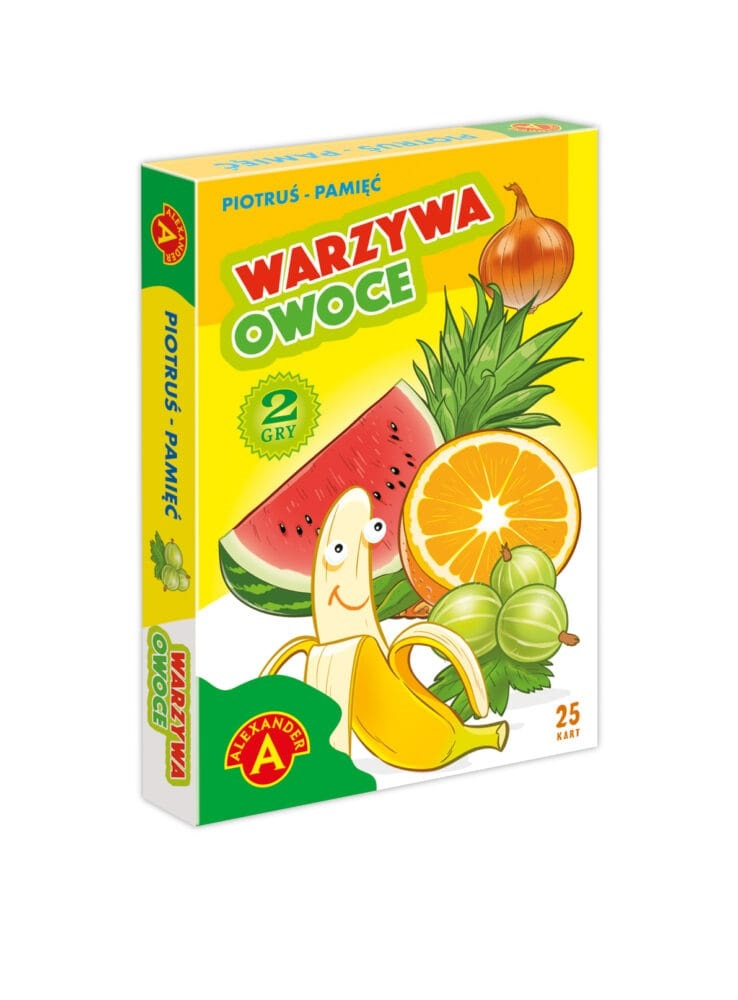 Karty Piotruś - Warzywa i Owoce 1