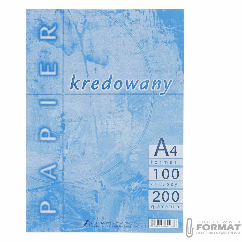 Papier Kredowany A4 200G A'100 Kreska 1