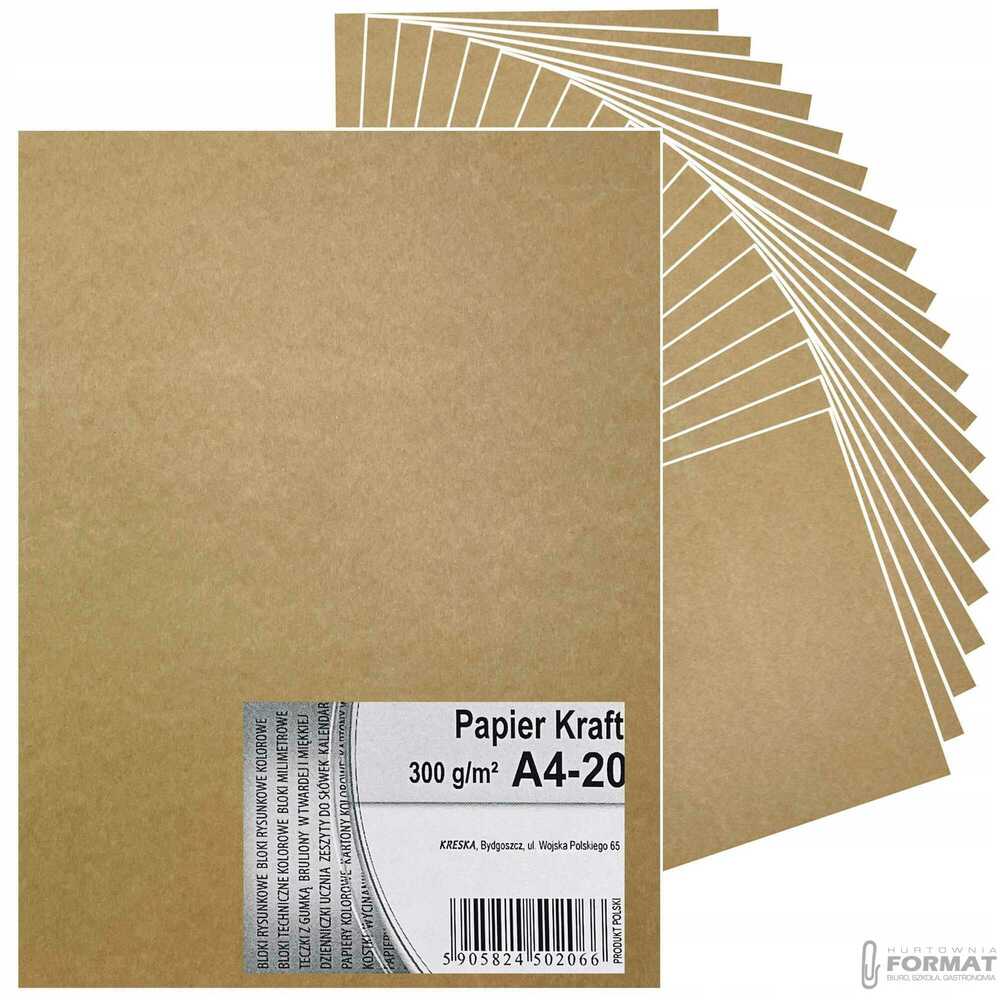 Papier Kraft A4 20 kartek 300g 1
