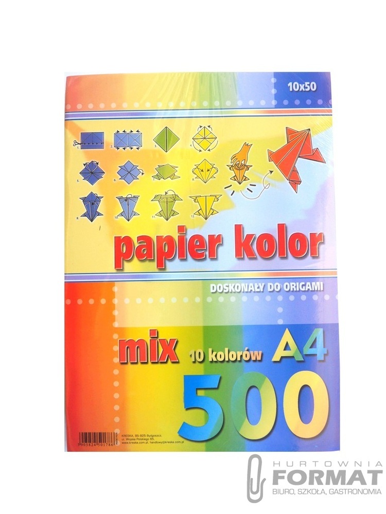 Papier ksero A4 MIX kolor a500 kreska 1