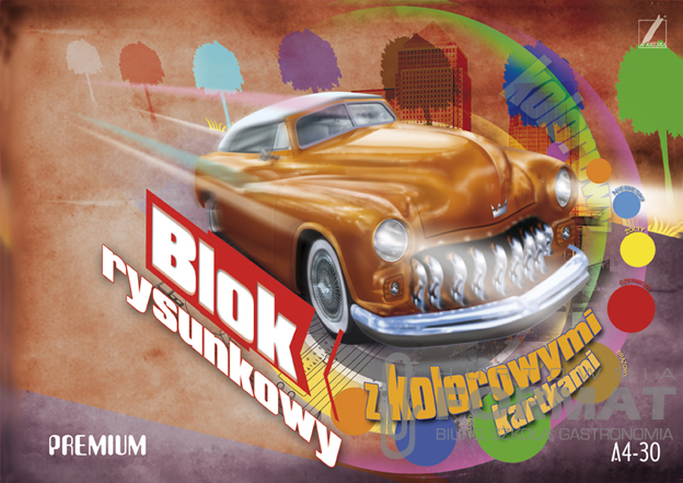 Blok Rysunkowy Kolor A4/30 Kreska Premium 1