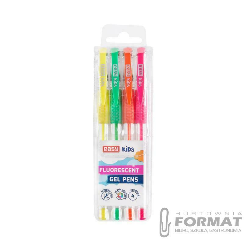 Żelopisy fluorescencyjne Easy 4 szt. 1