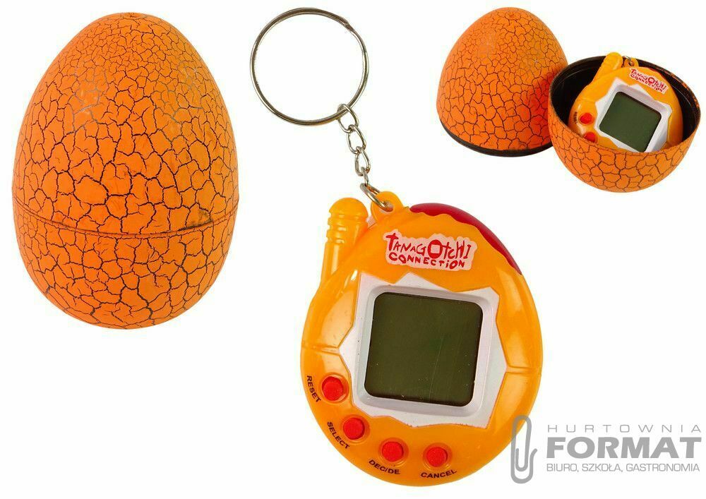 Tamagotchi w Jajku Gra Elekt. Zwierzątko Pomarańcz 1