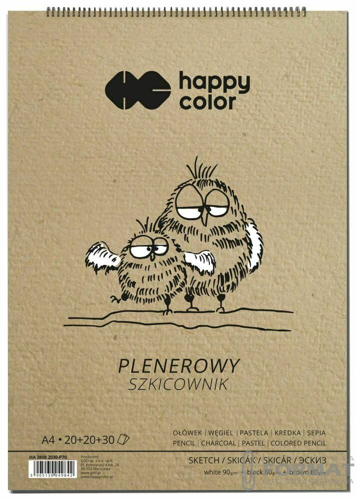 SZKICOWNIK NA SPIRALI PLENEROWY A4 1