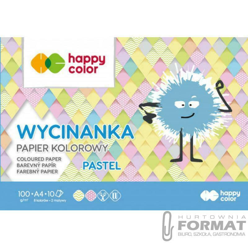 BLOK WYCINANKA PASTEL, A4, 10 ARK, 1