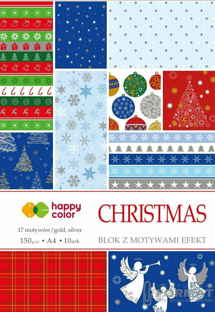 BLOK CHRISTMAS Z EFEKTAMI A4/150G 1