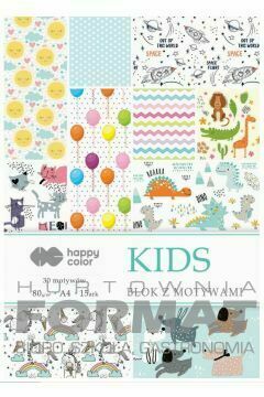 BLOK Z MOTYWAMI A4/15 80G BLUE KIDS 1