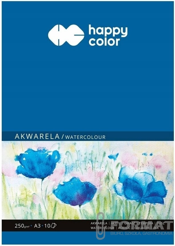 Blok akwarelowy, A3, 10 ark. Happy Color 1