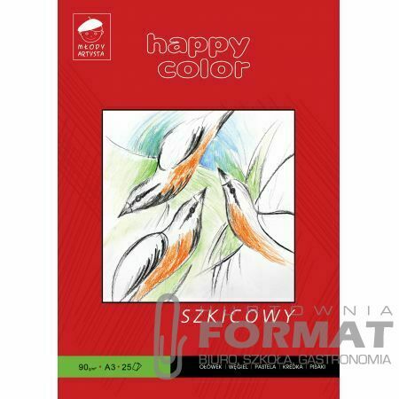 Blok szkicowy Młody Artysta A3, 25 ark, 90g 1