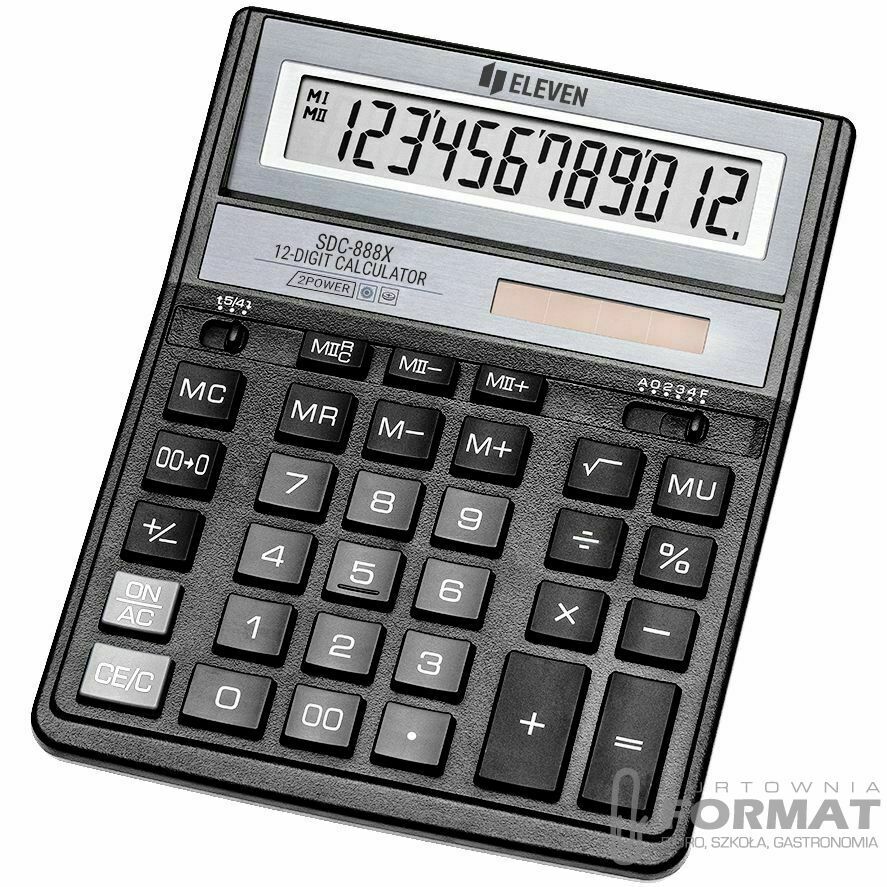 Kalkulator na biurko Eleven (SDC888XBKE) 1