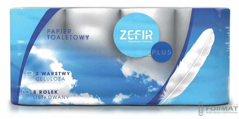 PAPIER TOALETOWY ZEFIR 2W A8 CELEULOZA 1