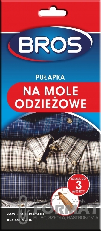 BROS PUŁAPKA FEROMONOWA NA MOLE ODZIEŻOWE 1