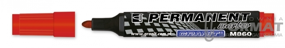 Marker permanentny Granit M860 - czerwony 1