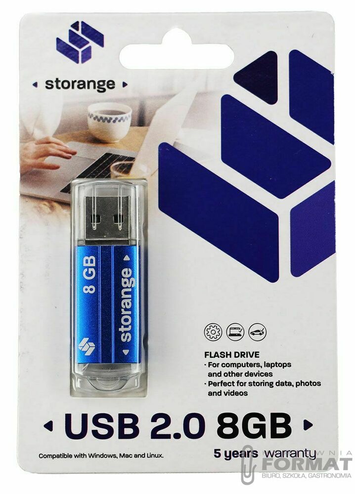 PENDRIVE STORANGE 8GB MIX SLIM 1
