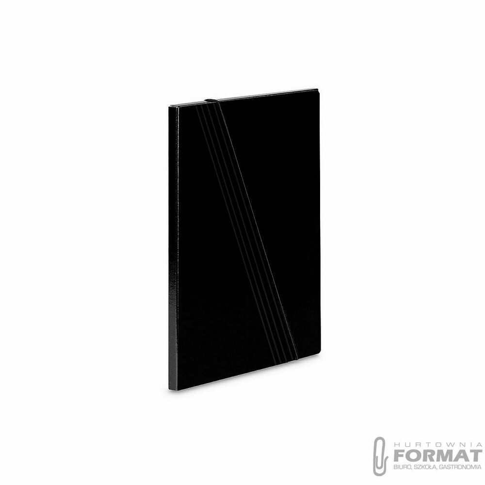 Teczka kartonowa na gumkę 1A A4 czarny 700g VauPe (307/02) 1