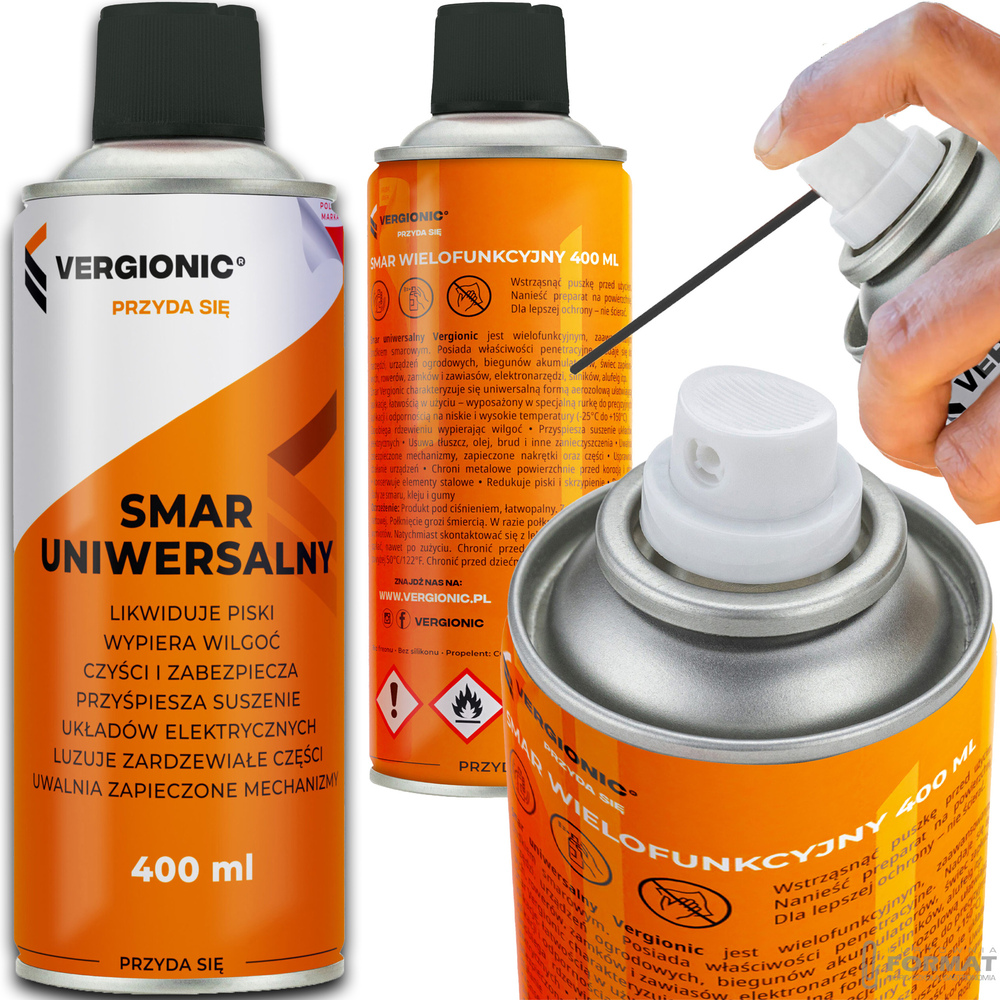 VERGIONIC SMAR WIELOFUNKCYJNY ODRDZEWIACZ 400ml PREPARAT UNIWERSALNY 1