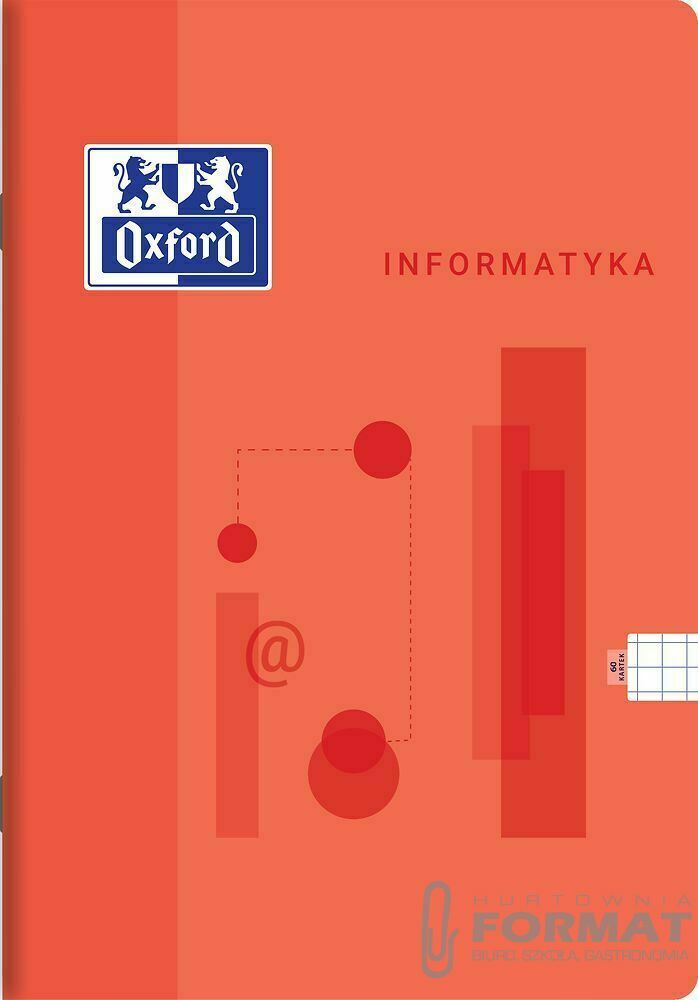 Zeszyt tematyczny Oxford informatyka A5 60k. 90g krata (400175632) 1
