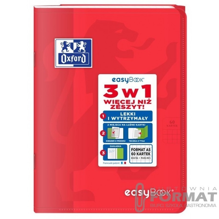 Zeszyt OXFORD pp easybook A5 60k 90g kratka 1