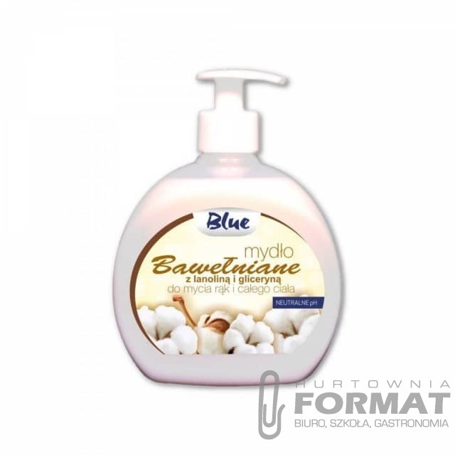 BLUE Mydło w płynie bawełniane 500ml 1
