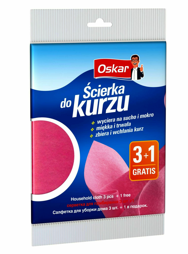 OSKAR ŚCIERKA DO KURZU 35X50CM 4SZT 1