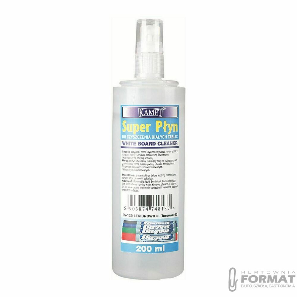 Płyn do tablic suchościeralnych Kamet 230 ml 1