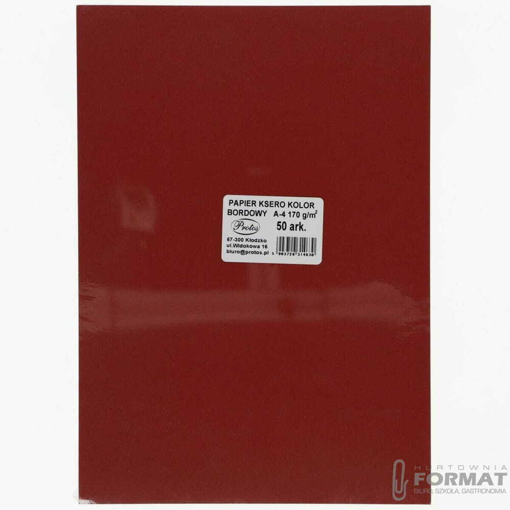 PAPIER KSERO KOLOR 170G A50 BORDO 1
