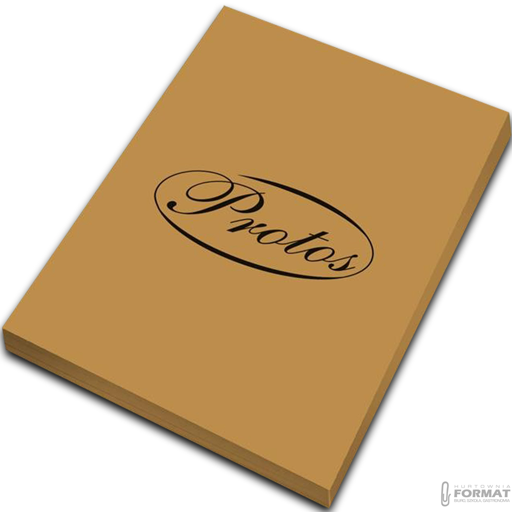 PAPIER KSERO KOLOR PROTOS A4 160g JASNY BRĄZ 50 ARKUSZY KARTEK 1