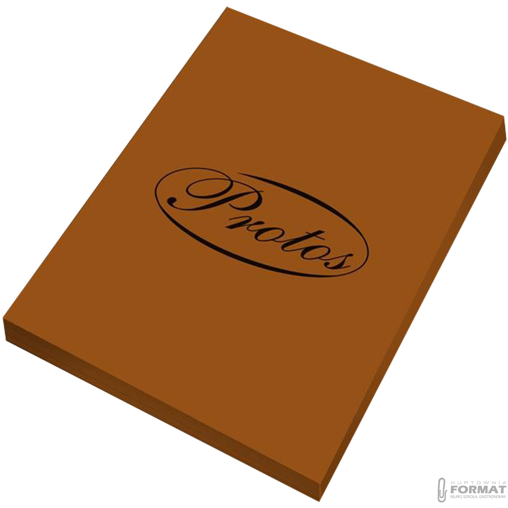 PAPIER KSERO KOLOR PROTOS A4 160g BRĄZOWY 50 ARKUSZY KARTEK 1