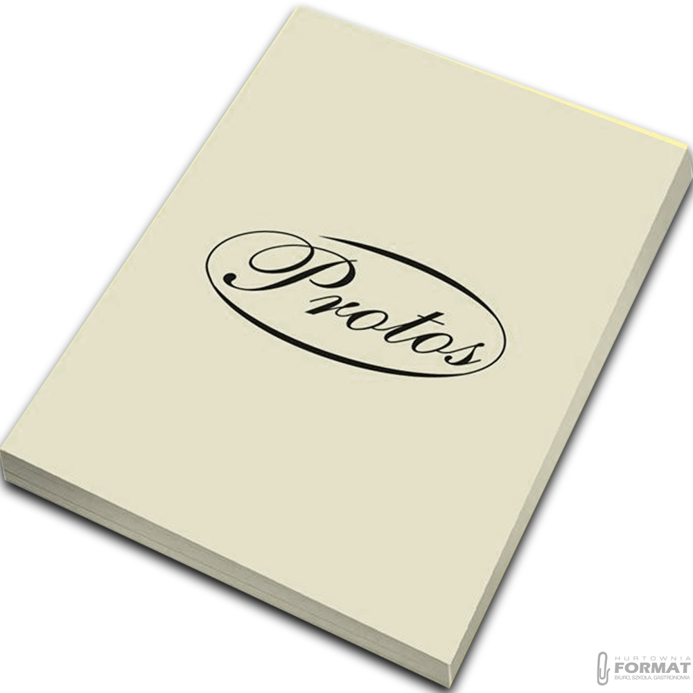 PAPIER KSERO KOLOR PROTOS A4 160g KREMOWY 50 ARKUSZY KARTEK 1