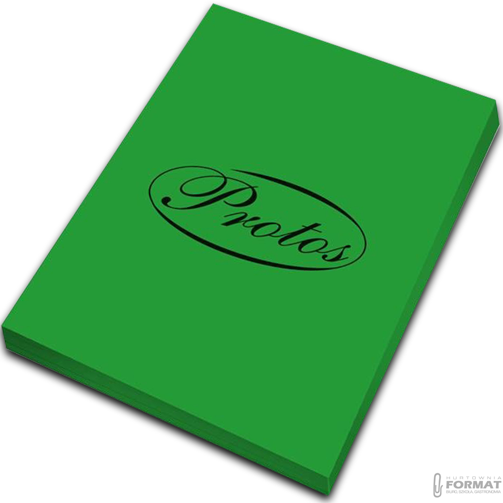 PAPIER KSERO KOLOR PROTOS A4 80g ZIELONY 100 ARKUSZY KARTEK 1