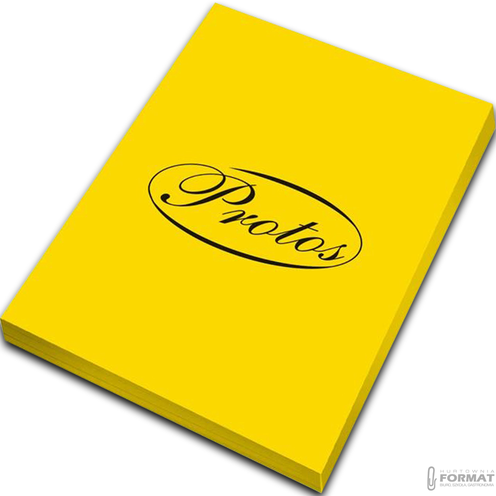 PAPIER KSERO KOLOR PROTOS A4 80g ŻÓŁTY 100 ARKUSZY KARTEK 1