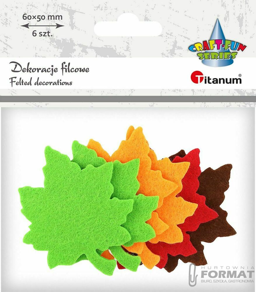 Ozdoba filcowa Titanum Craft-Fun Series Liście (PJ-072) 1