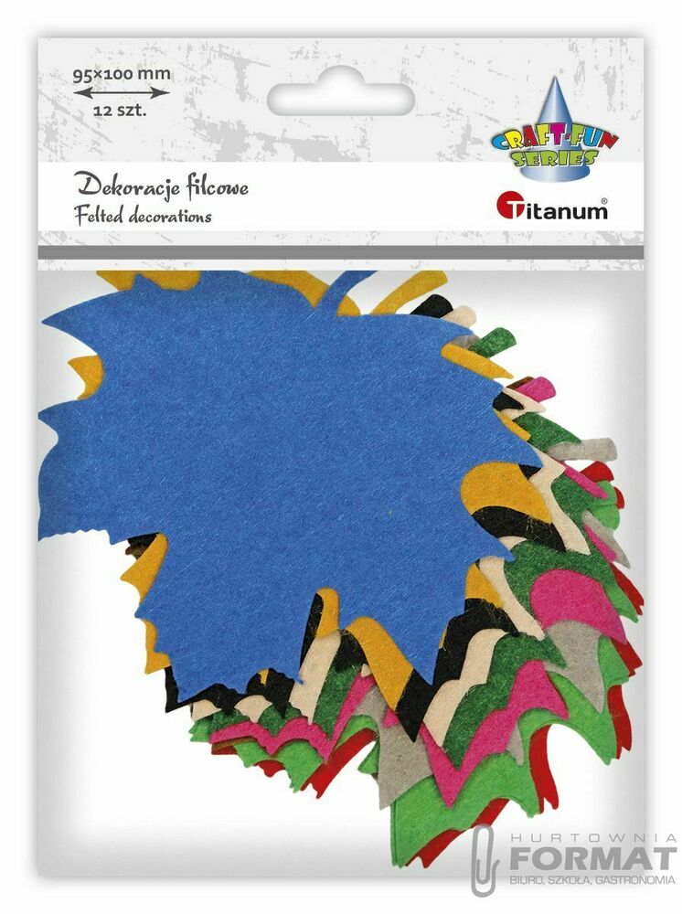 Ozdoba filcowa Titanum Craft-Fun Series Liscie klonu (3638) 1