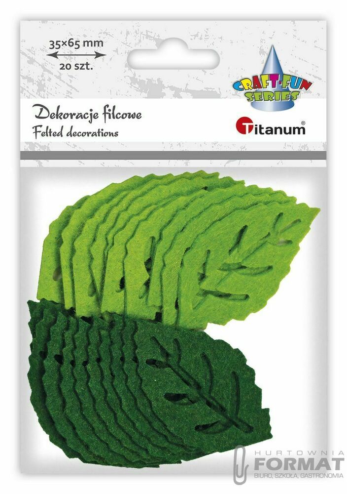 Ozdoba filcowa Titanum Craft-Fun Series Liście ażurowe (3630) 1