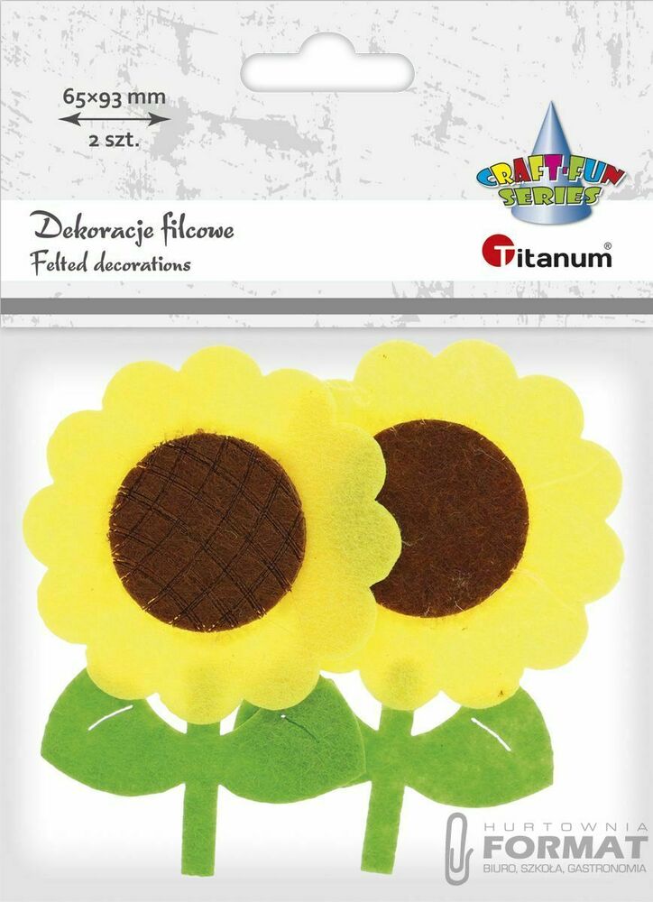 Ozdoba filcowa Titanum Craft-Fun Series słoneczniki (EA528) 1