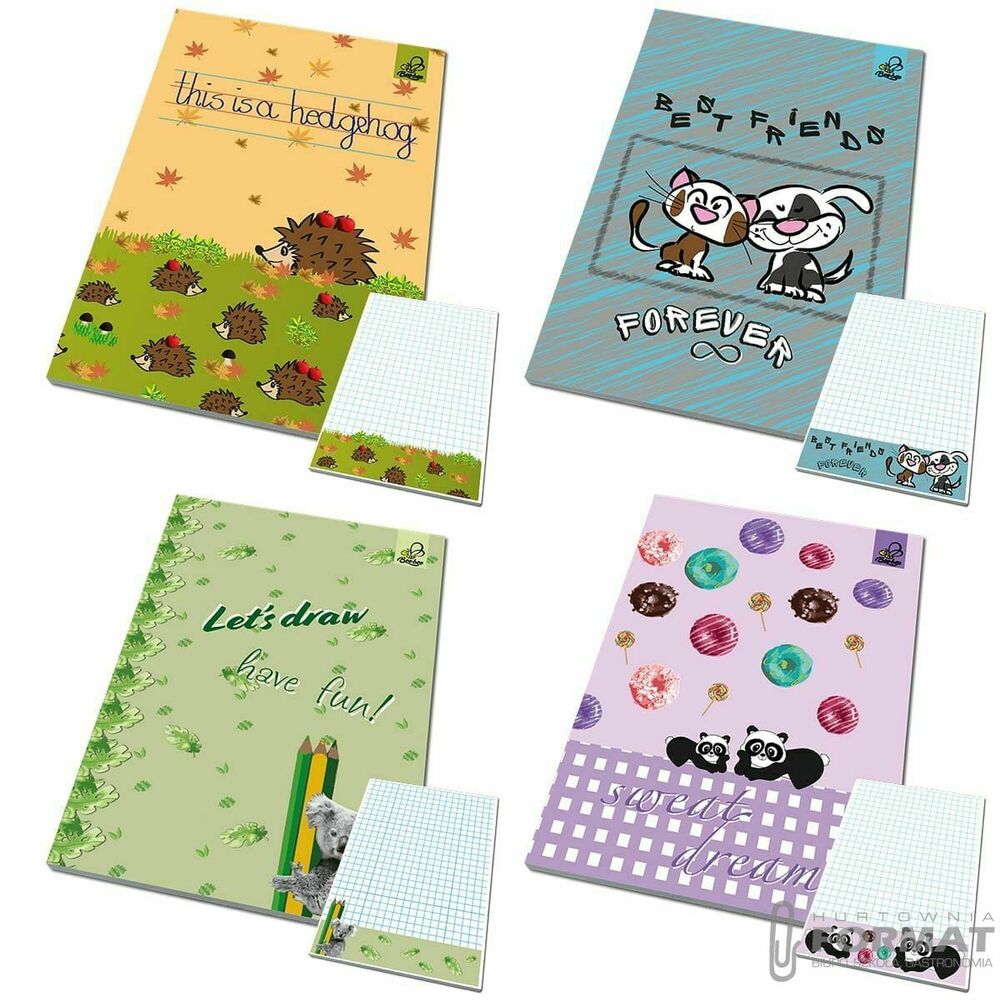 Notes A6 z poddrukiem Best Friends Forever zwierza 1